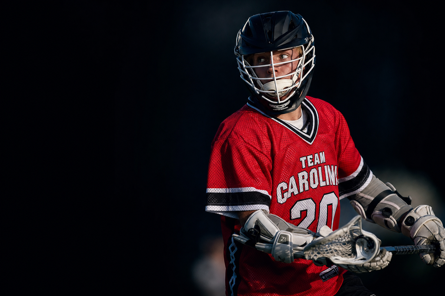 Team Carolina lacrosse player